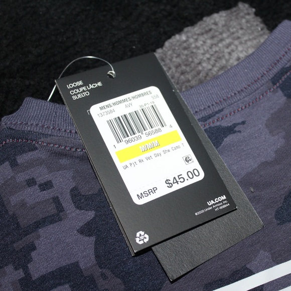 Men's Project Rock Veterans Day Show Camo T-Shirt - Picture 5 of 7